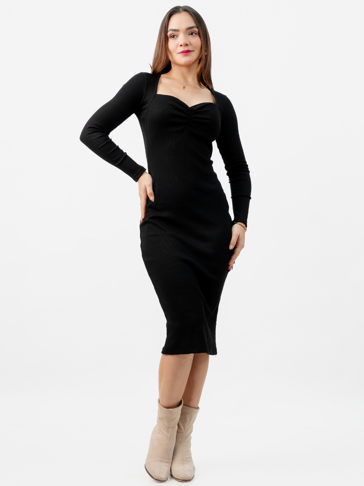VESTIDO CASUAL EMILIA NEGRO