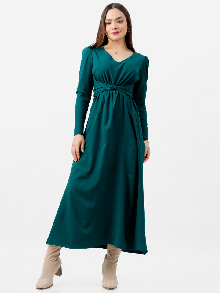 VESTIDO LARGO CAMILA VERDE