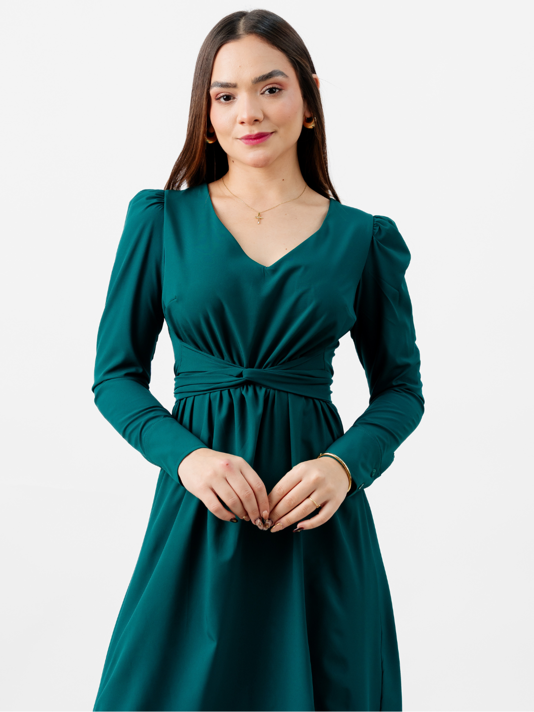 VESTIDO LARGO CAMILA VERDE