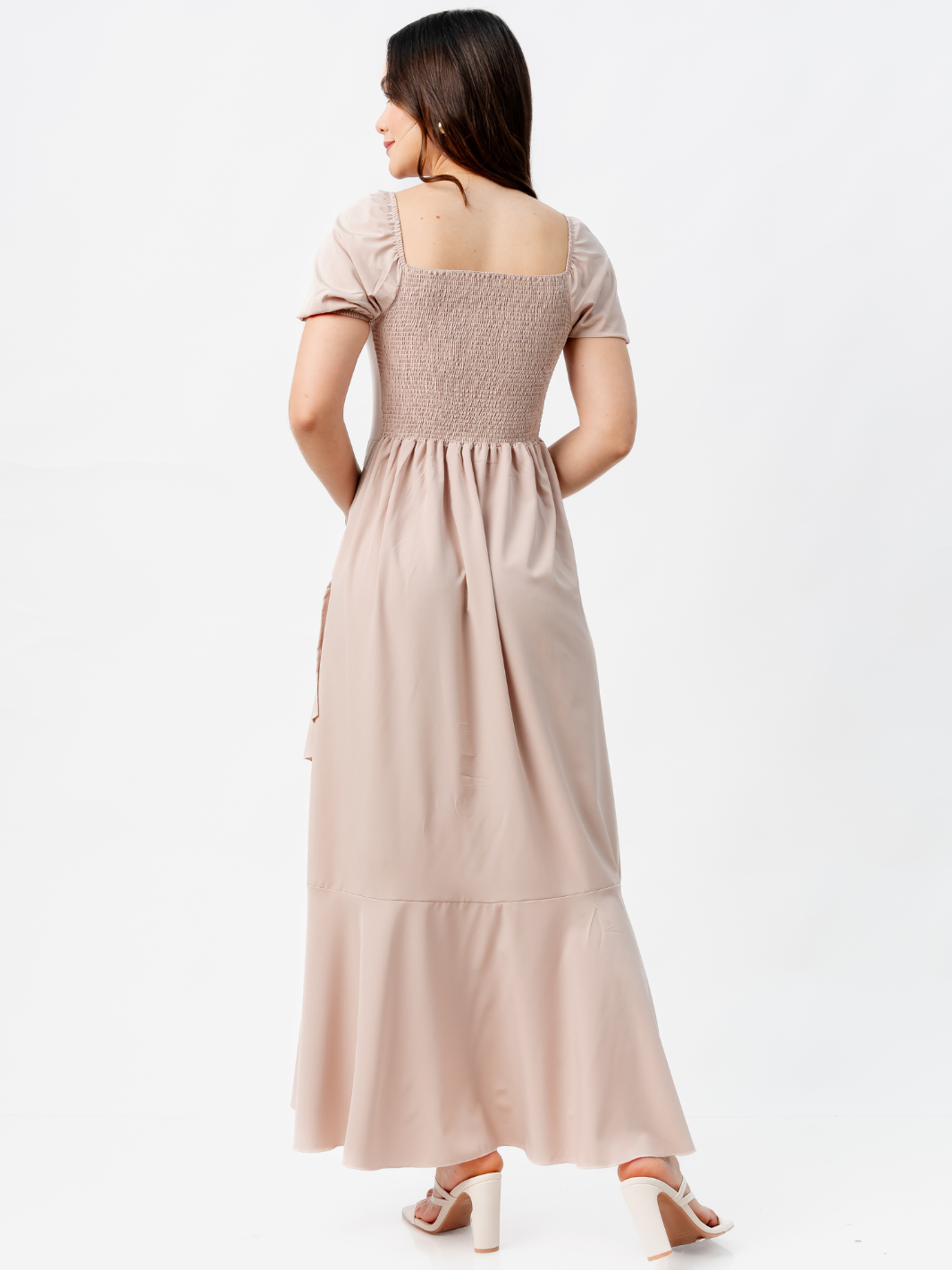 VESTIDO CASUAL LARGO PAOLA NUDE