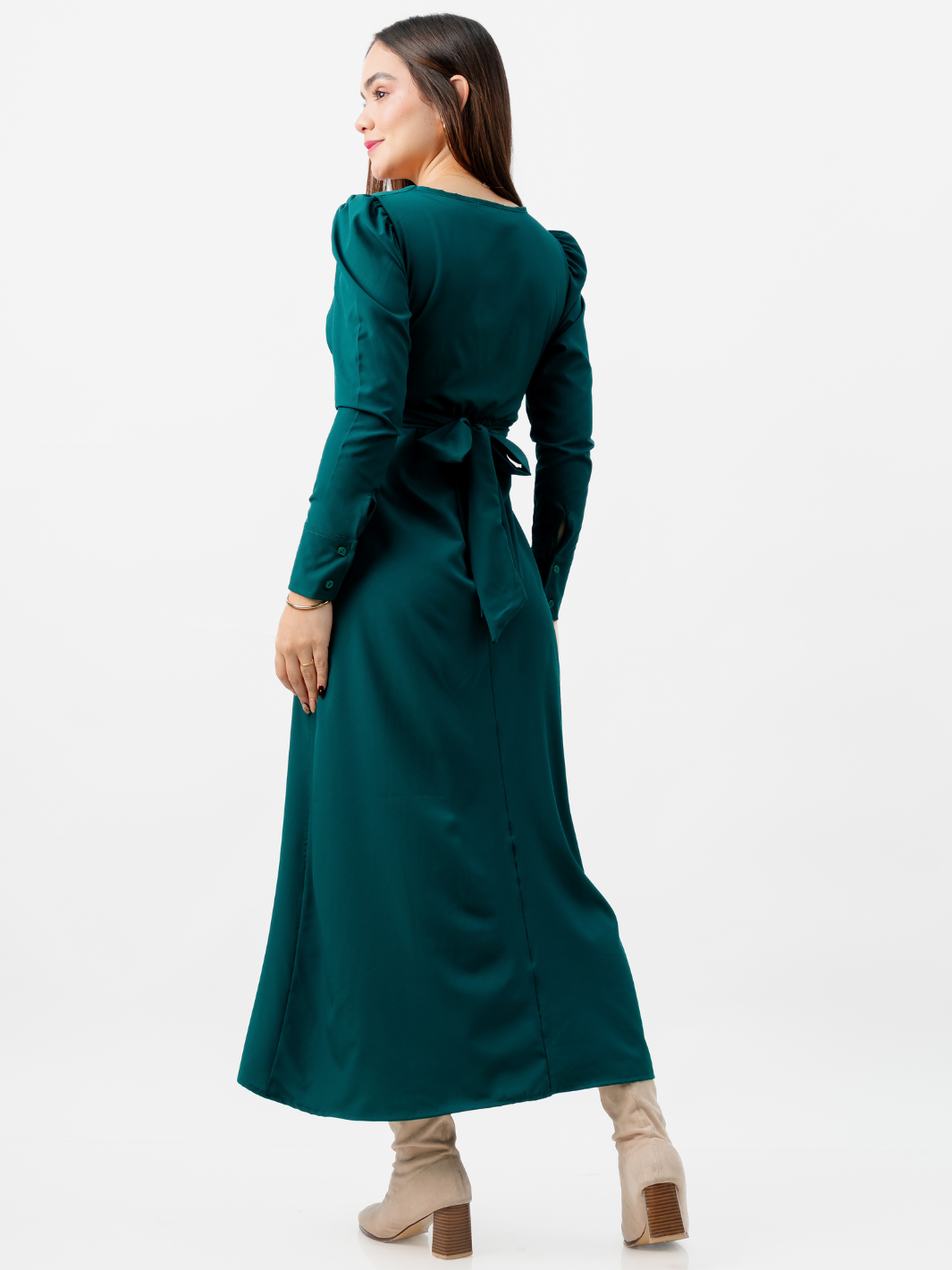 VESTIDO LARGO CAMILA VERDE