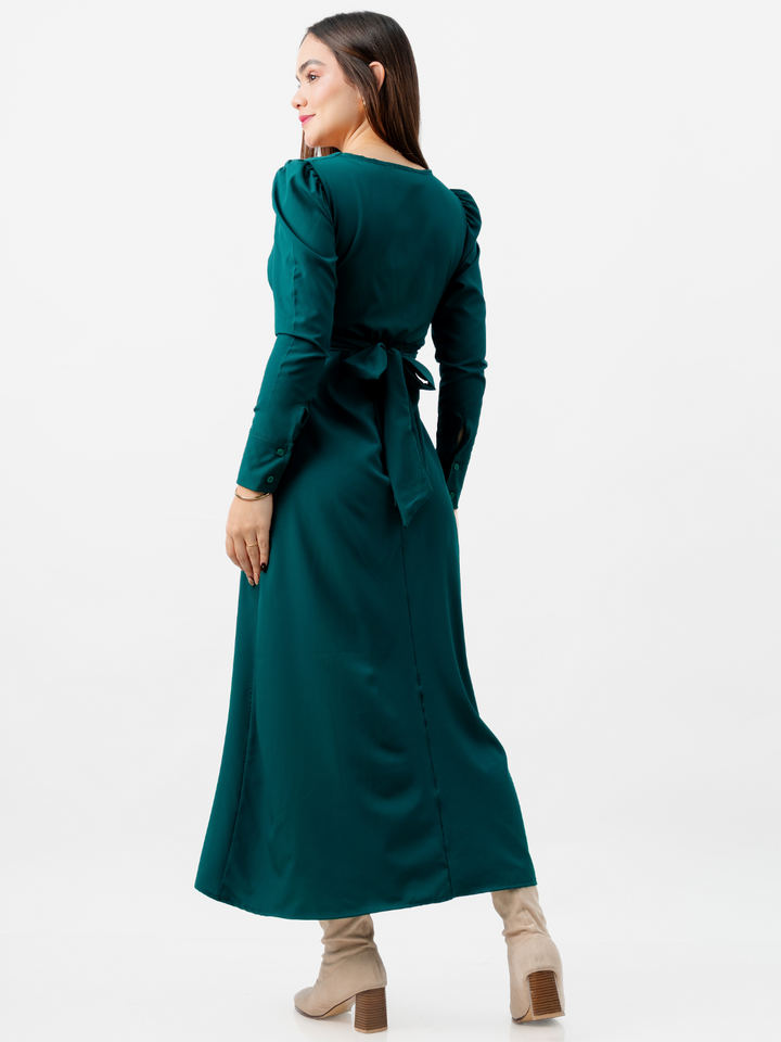 VESTIDO LARGO CAMILA VERDE
