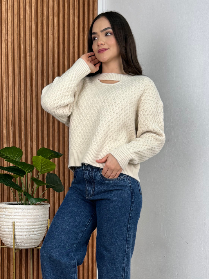 CHOMPA TAMARA - CREMA