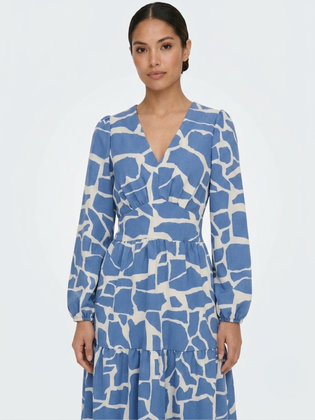 VESTIDO CASUAL CON FALDA EN TIEMPOS MEILYN ITALIANO/PERLA