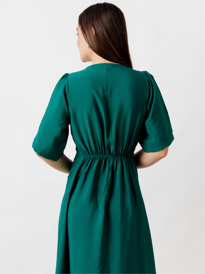 VESTIDO CASUAL LARGO BRIGITTE VERDE