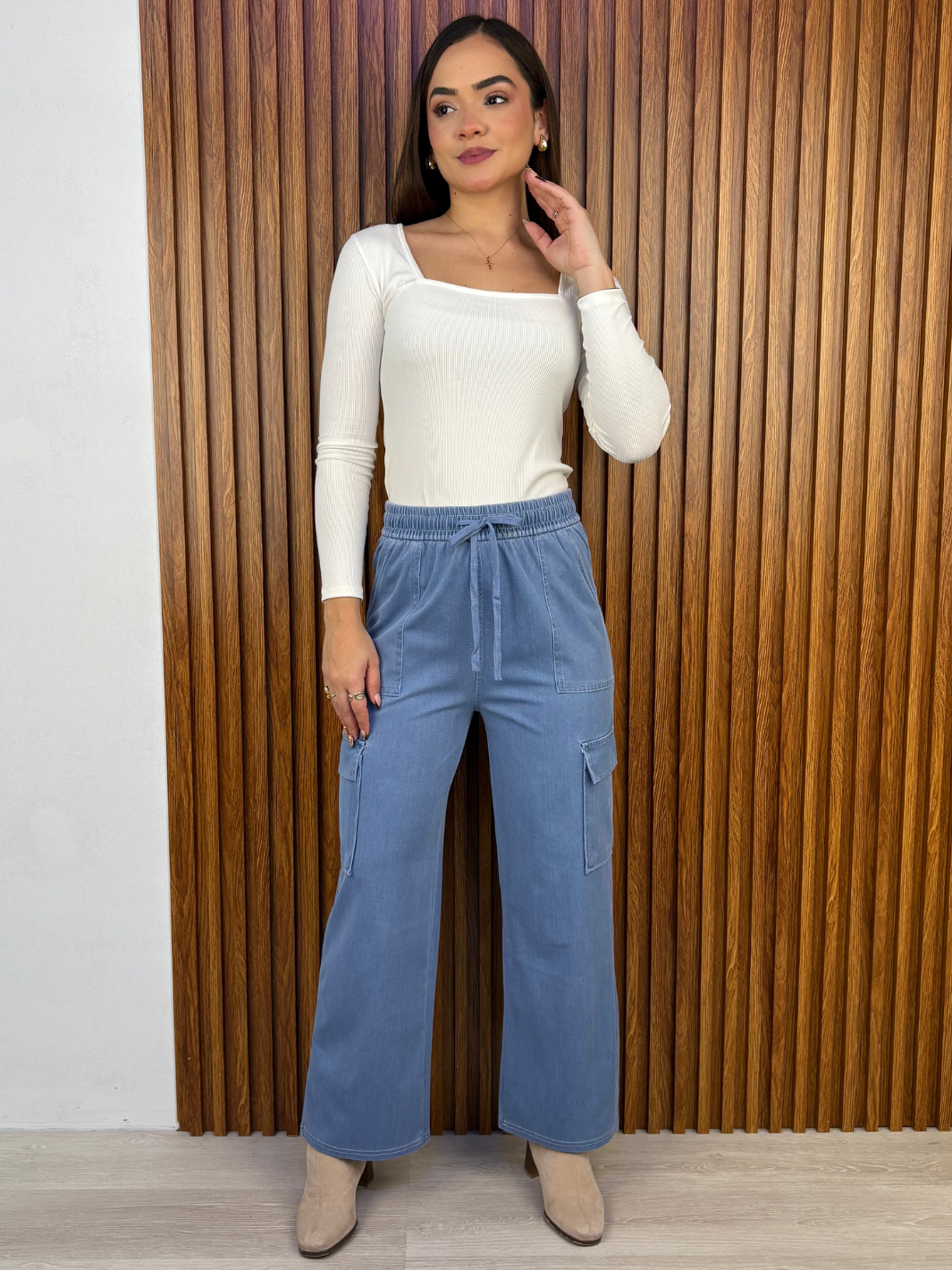PANTALON CARGO MAITE CELESTE
