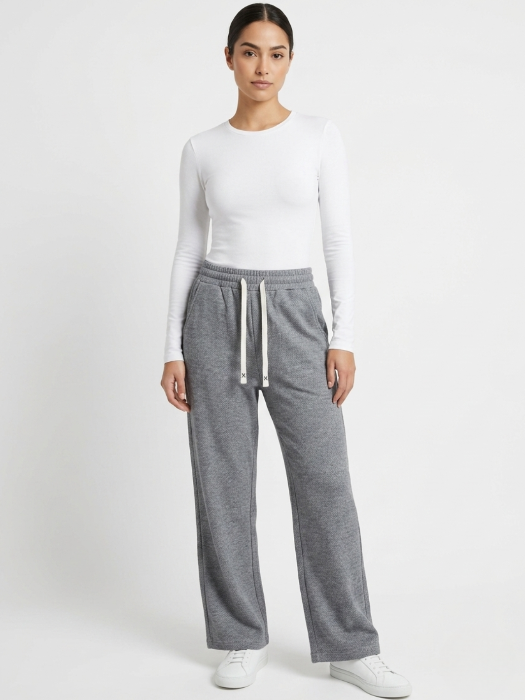 PANTALON CASUAL EN TELA CHOMPERA REMY MELANGE
