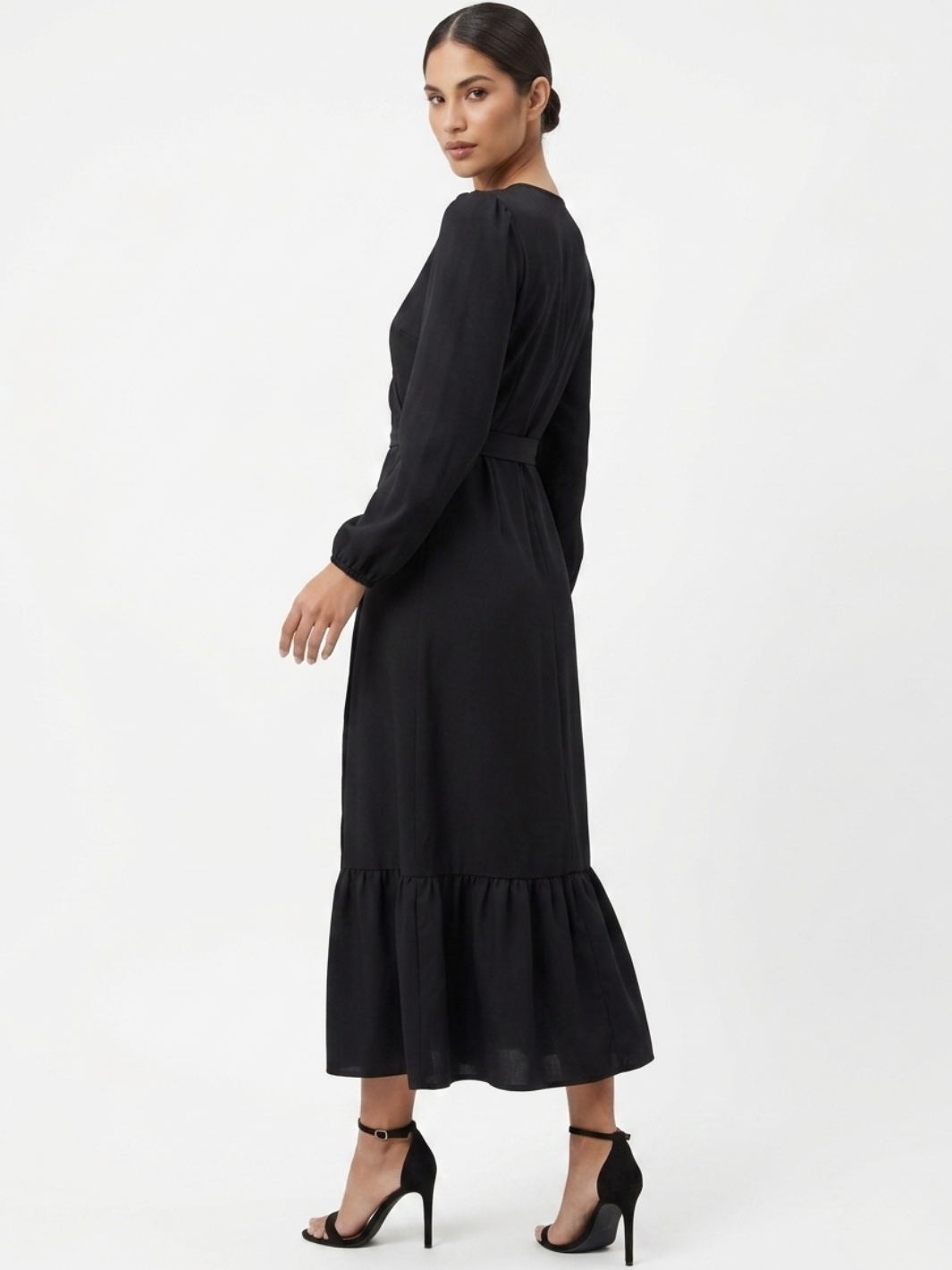 VESTIDO ENVOLVENTE SARA NEGRO