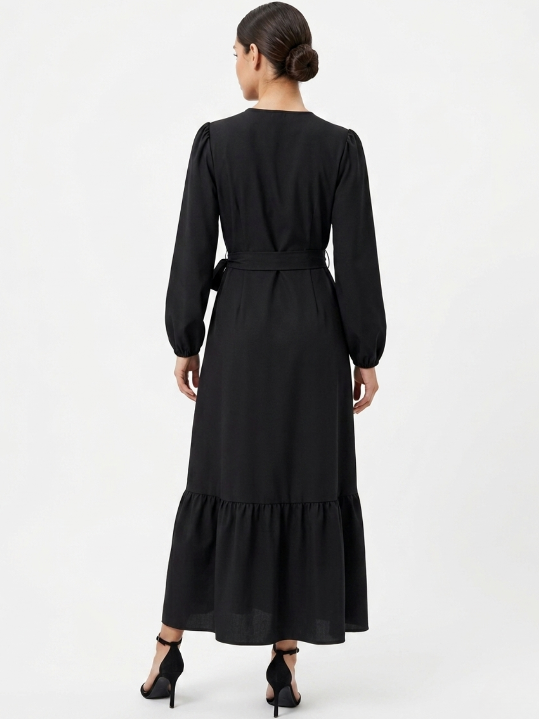 VESTIDO ENVOLVENTE SARA NEGRO