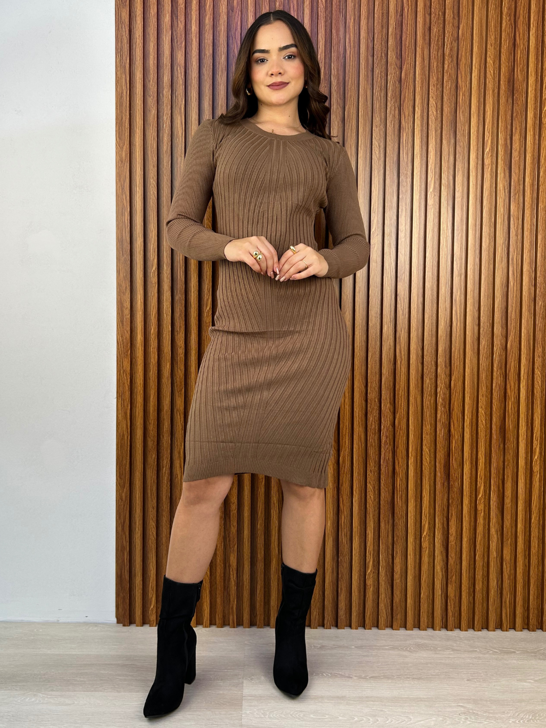 VESTIDO ONELIA - CHOCOLATE