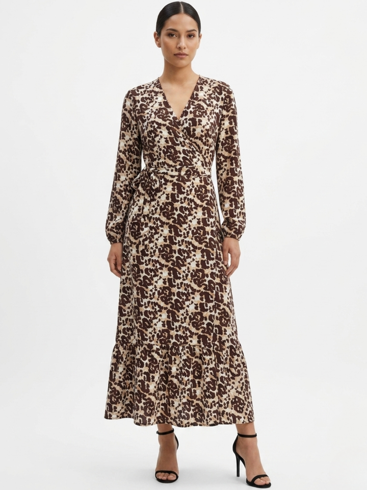 VESTIDO ENVOLVENTE SARA ANIMAL PRINT