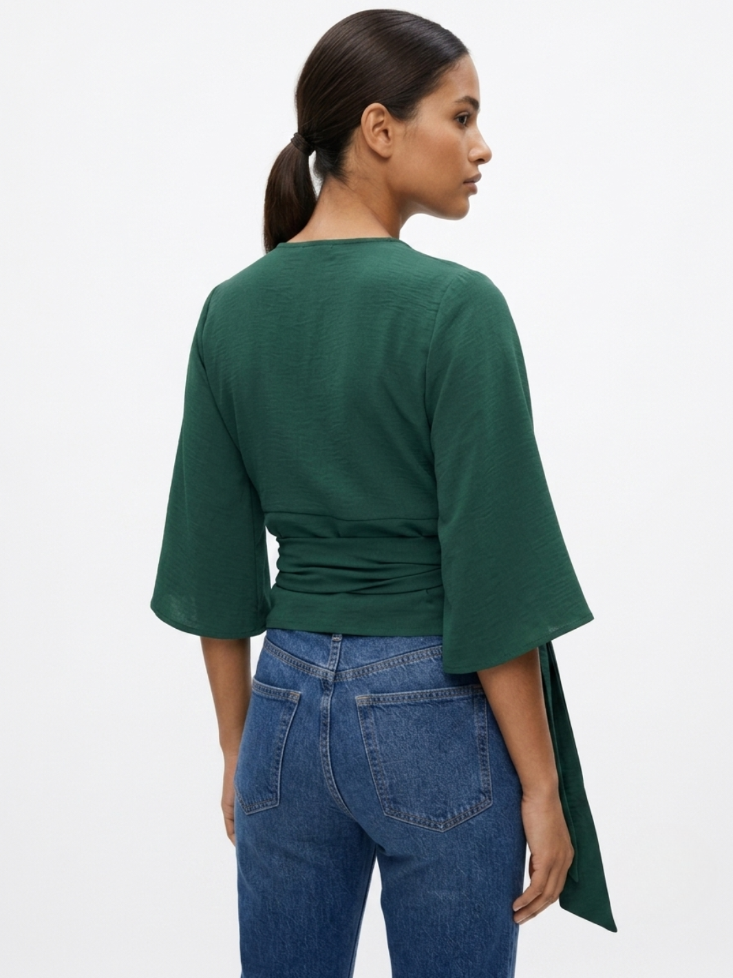 BLUSA ENVOLVENTE GERALDINE VERDE