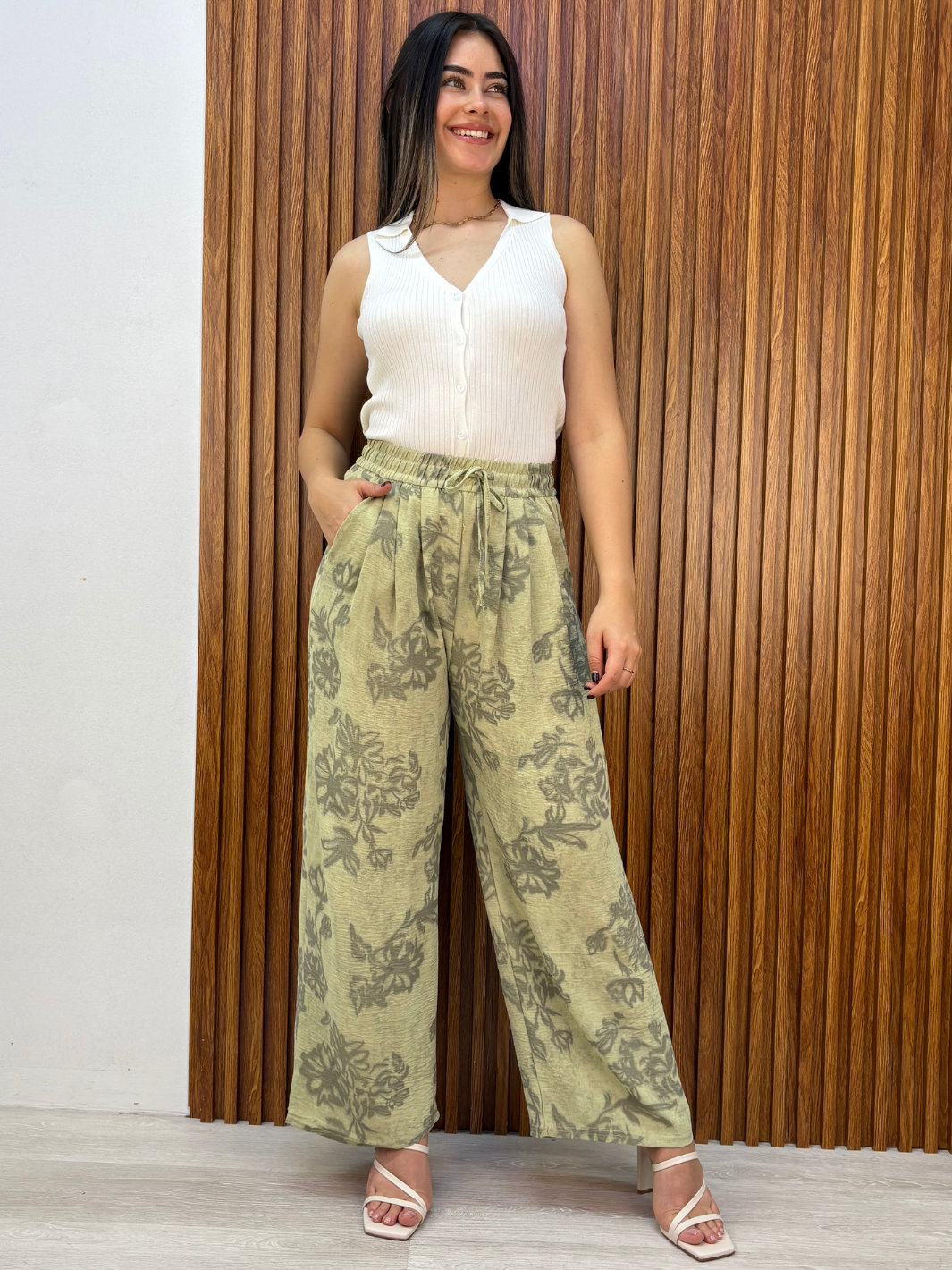 PANTALON CASUAL ELA VERDE