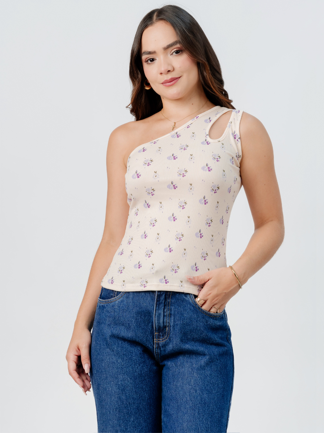 TOP ASIMETRICO MARIE CORAL