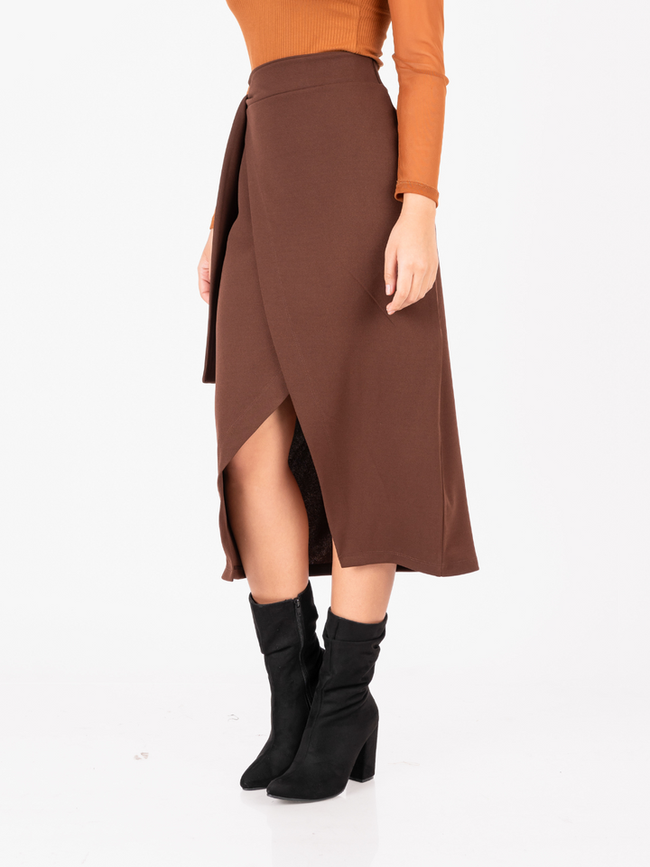 FALDA LUCIANA - MARRON