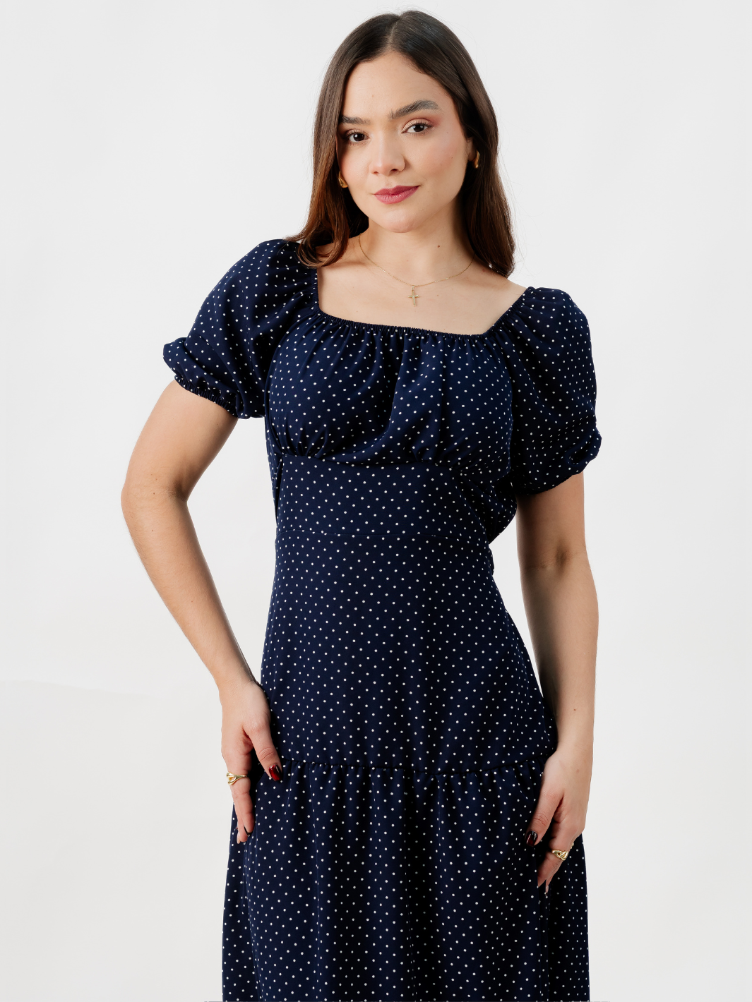 VESTIDO CASUAL LARGO TATIANA AZUL