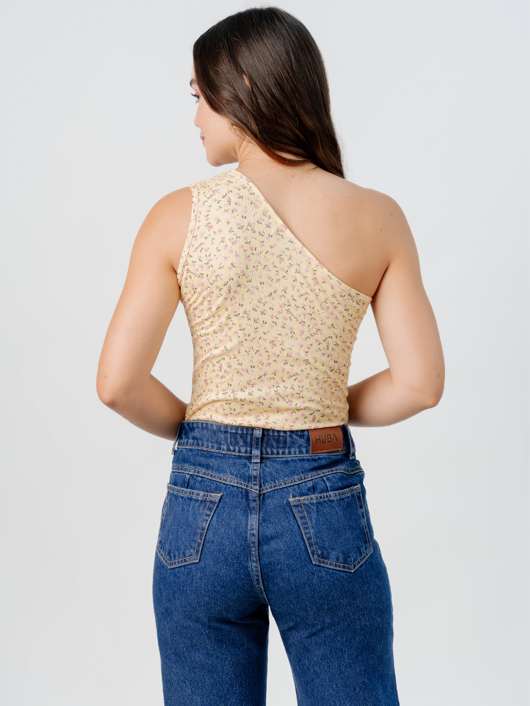 TOP ASIMETRICO MARIE AMARILLO