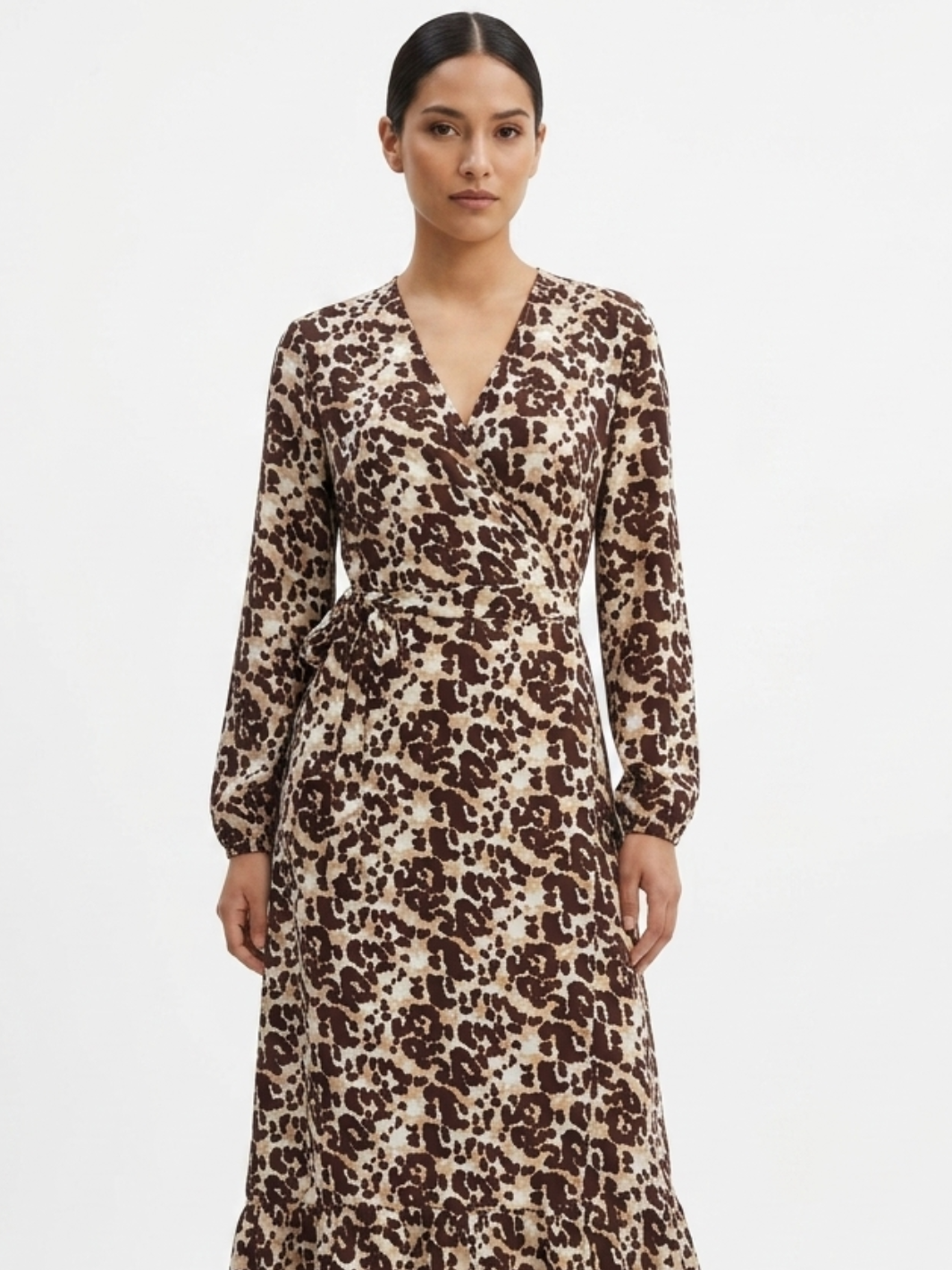 VESTIDO ENVOLVENTE SARA ANIMAL PRINT