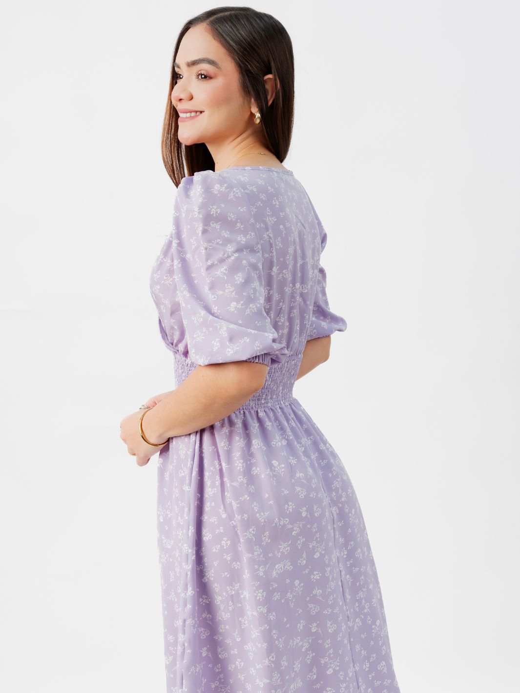 VESTIDO CASUAL LARGO JESSIA LILA