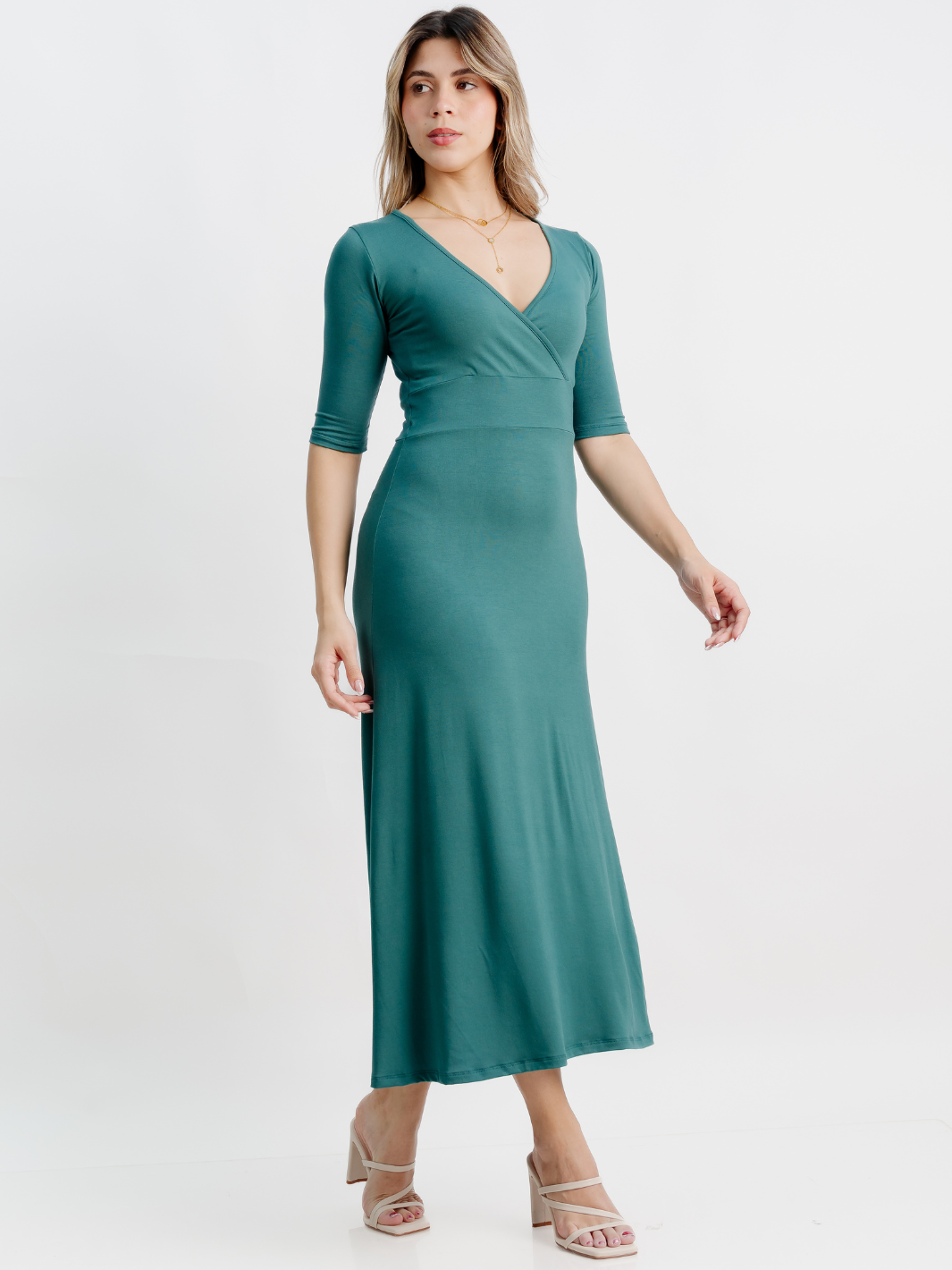 VESTIDO CON MANGA 3/4 LARA JADE