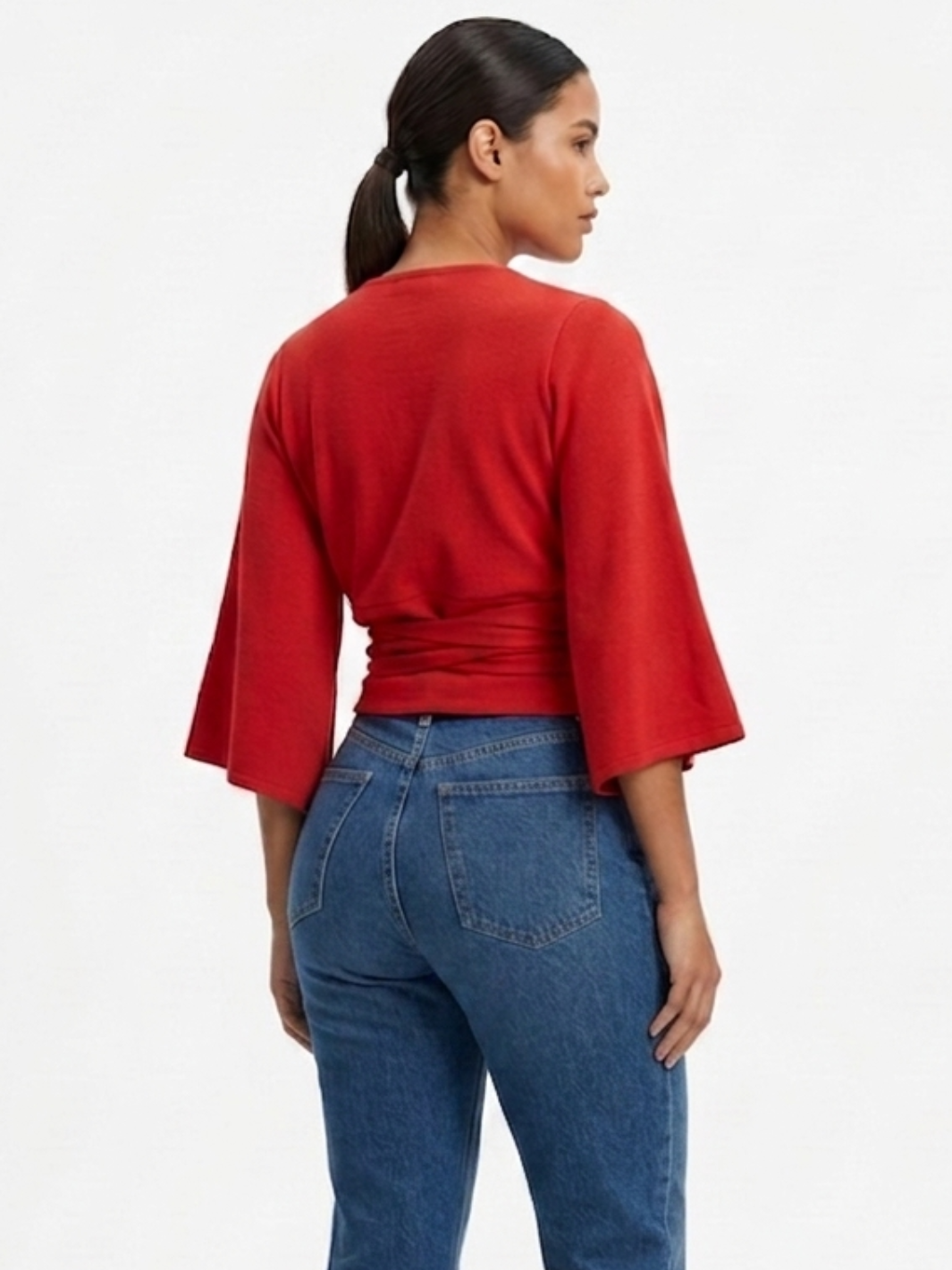 BLUSA ENVOLVENTE GERALDINE ROJO