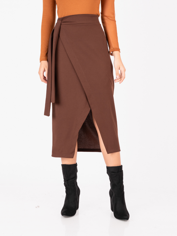 FALDA LUCIANA - MARRON