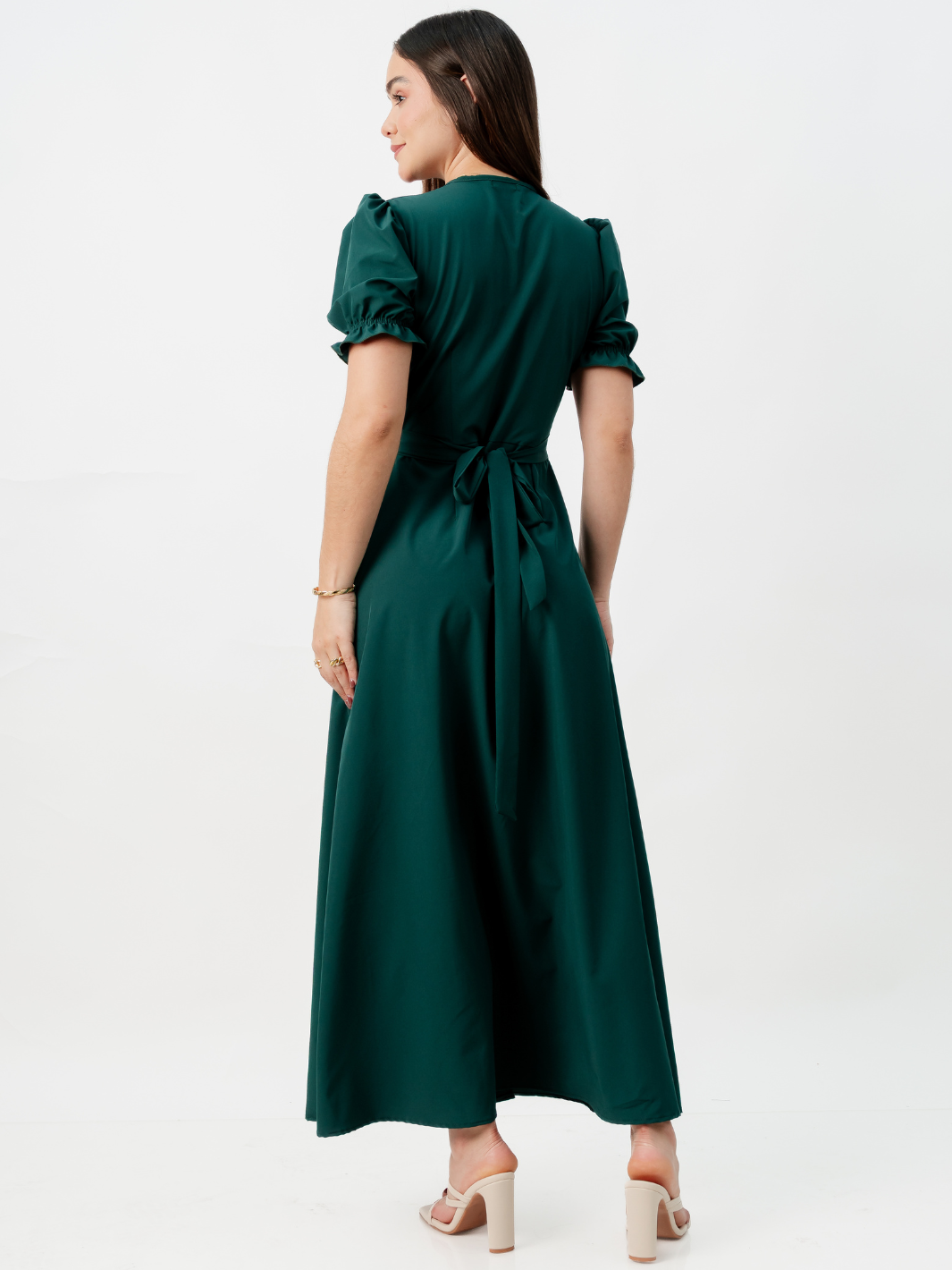 VESTIDO ENVOLVENTE ANI VERDE