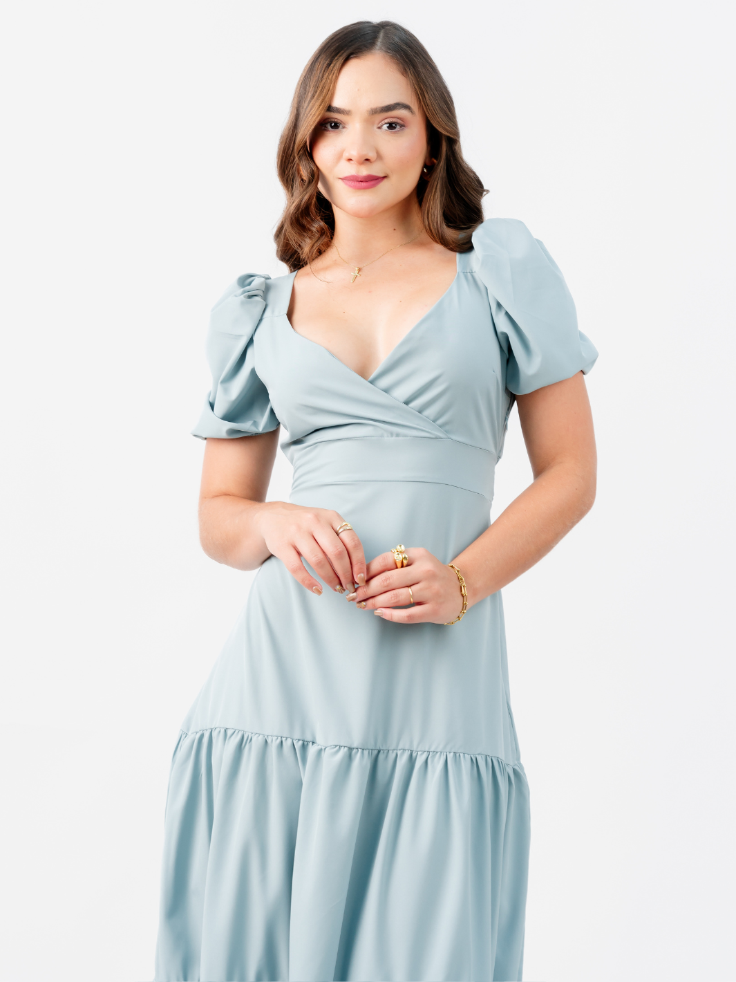 VESTIDO TILZA - CEMENTO