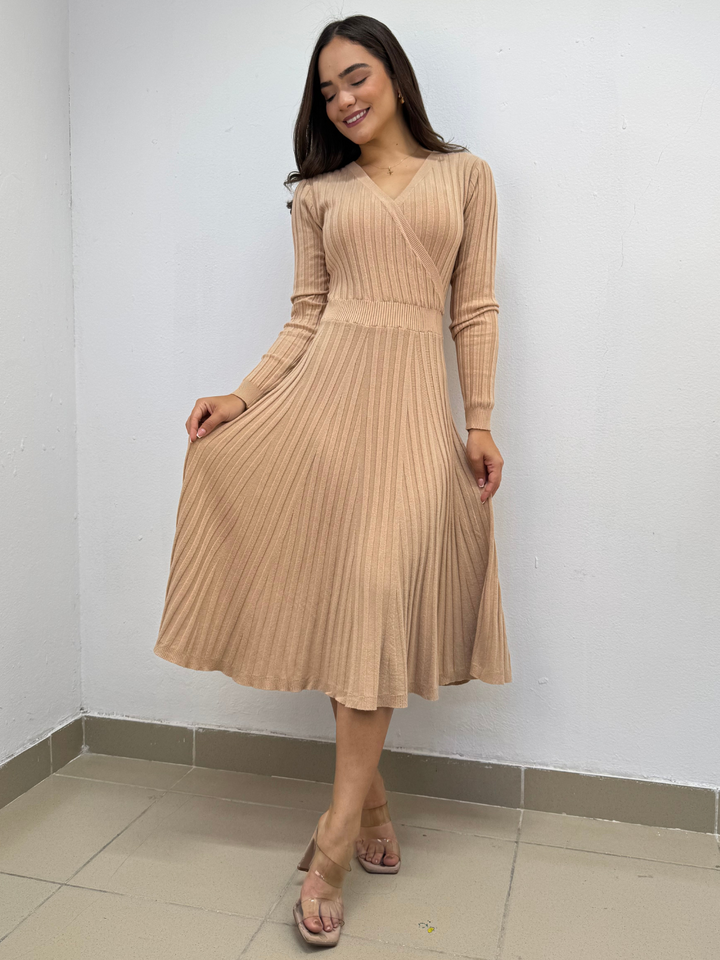 VESTIDO YESI - BEIGE