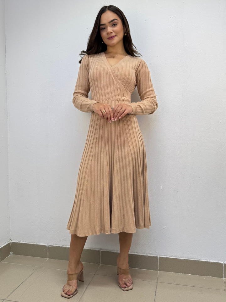 VESTIDO YESI - BEIGE
