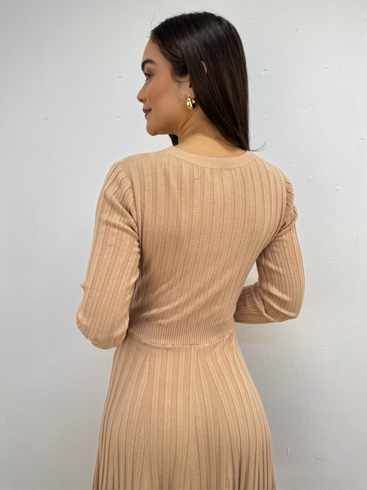 VESTIDO YESI - BEIGE
