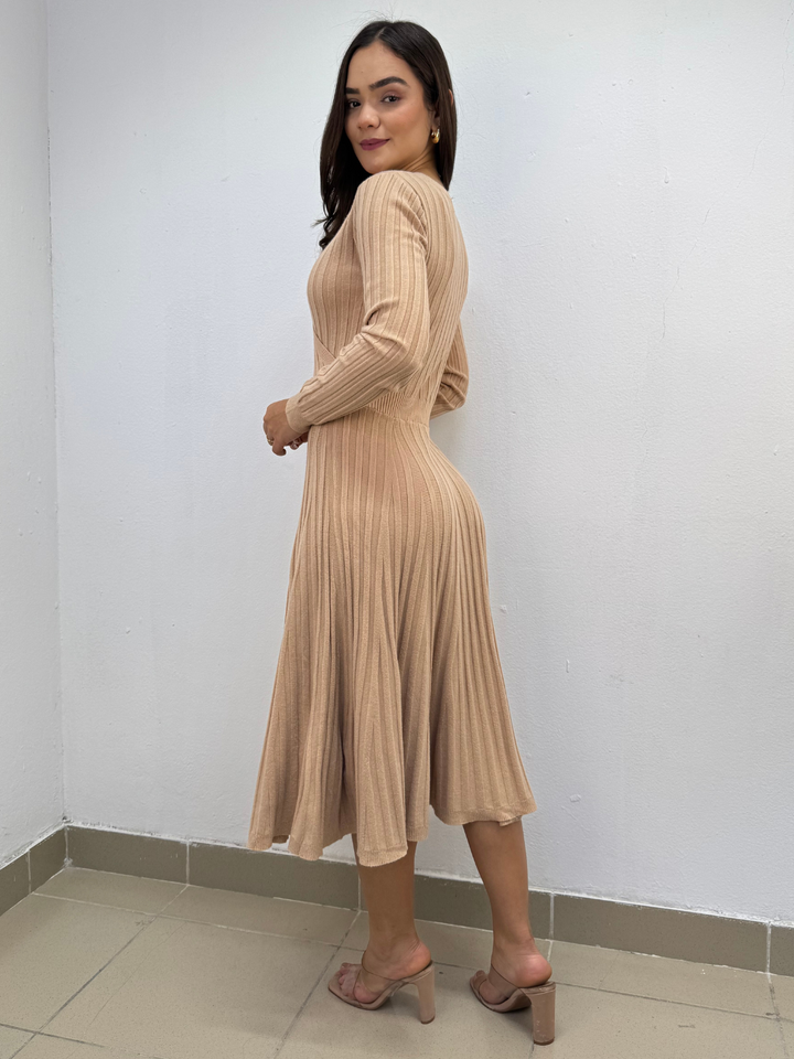 VESTIDO YESI - BEIGE