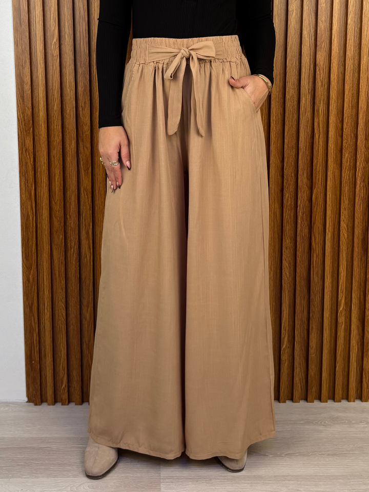 PANTALON PALAZZO VENTURA CAMEL