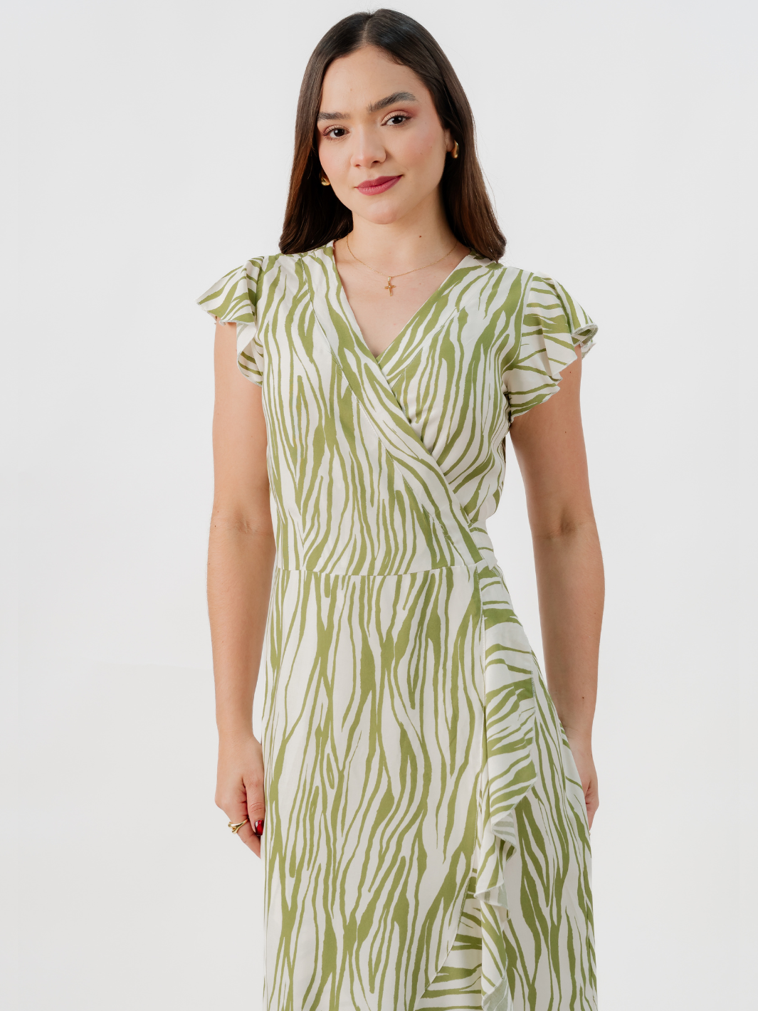 VESTIDO ENVOLVENTE MICAELA VERDE