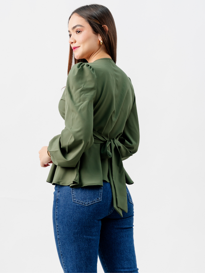 BLUSA MANGA LARGA SIENA VERDE