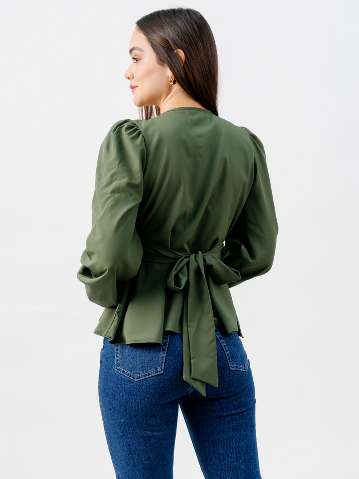 BLUSA MANGA LARGA SIENA VERDE