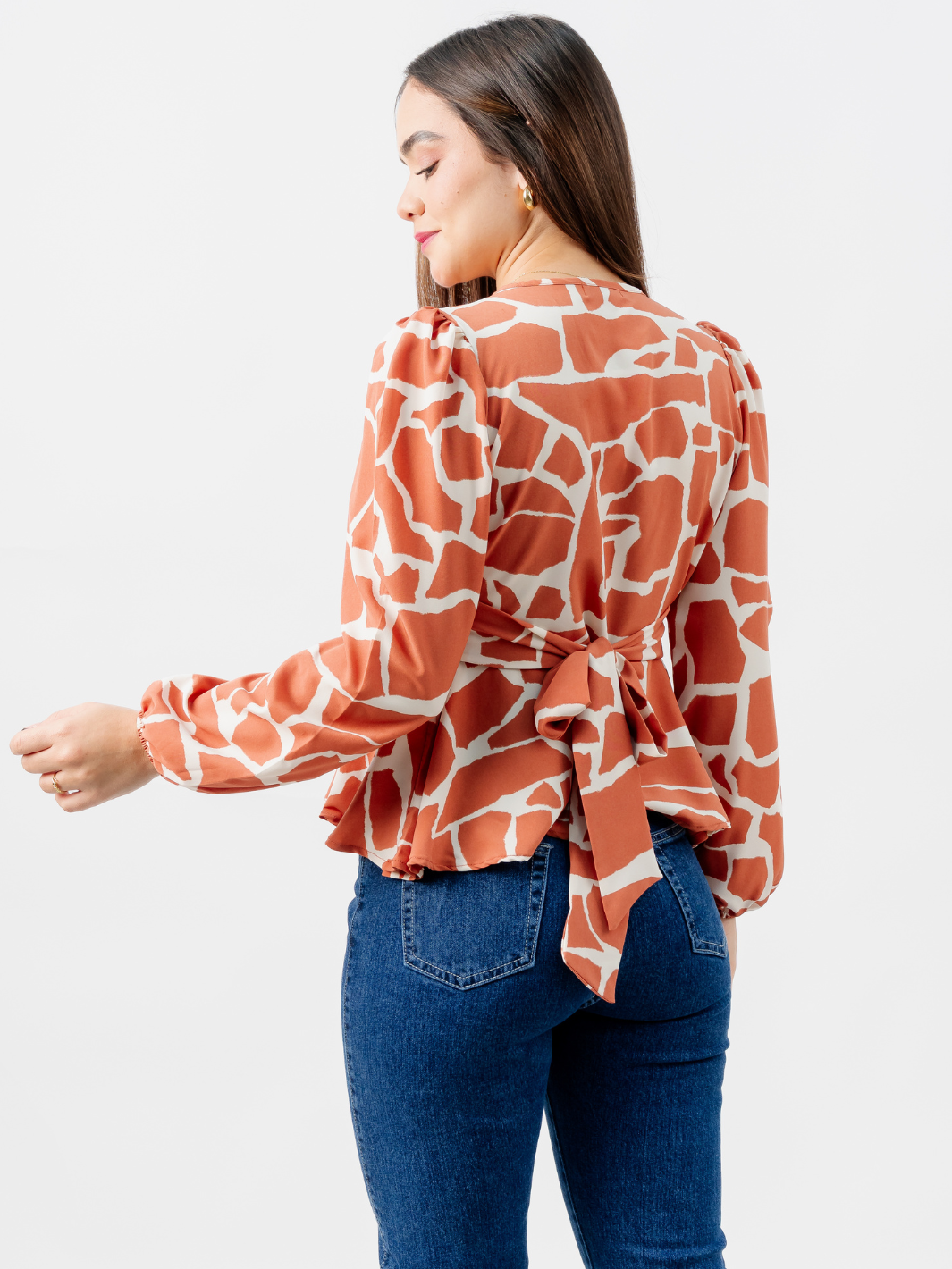 BLUSA MANGA LARGA SIENA DURAZNO