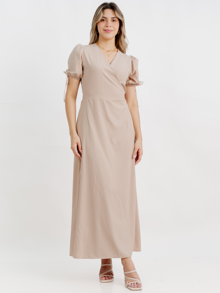 VESTIDO ENVOLVENTE BRISA NUDE