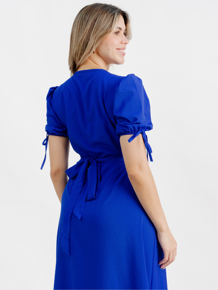 VESTIDO ENVOLVENTE BRISA AZULINO