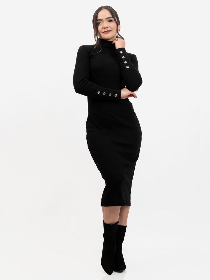 VESTIDO CASUAL XIOMARA NEGRO