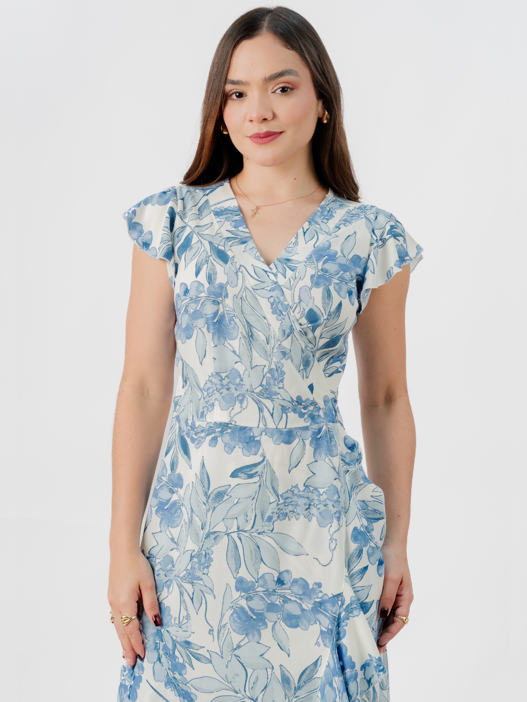 VESTIDO ENVOLVENTE MICAELA PERLA