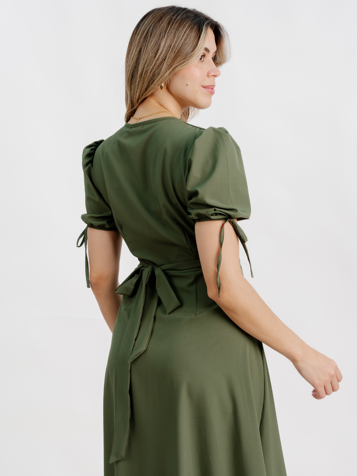 VESTIDO ENVOLVENTE BRISA VERDE