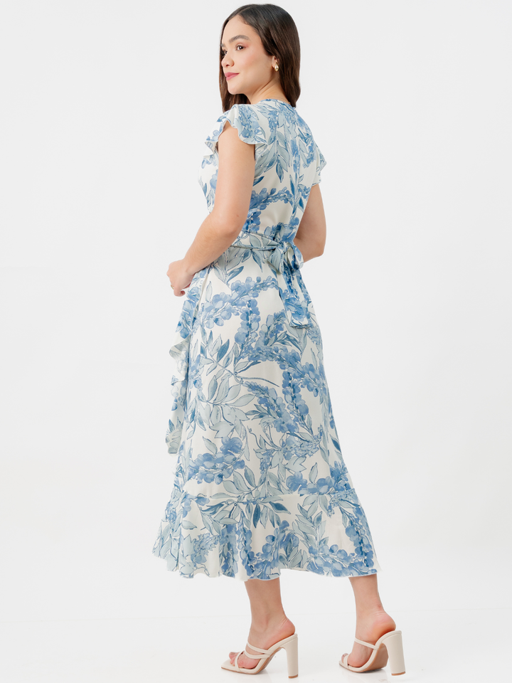 VESTIDO ENVOLVENTE MICAELA PERLA