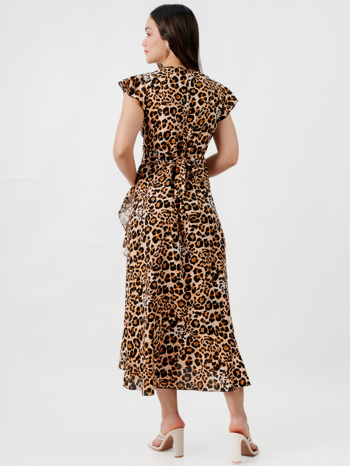 VESTIDO ENVOLVENTE MICAELA ANIMAL PRINT