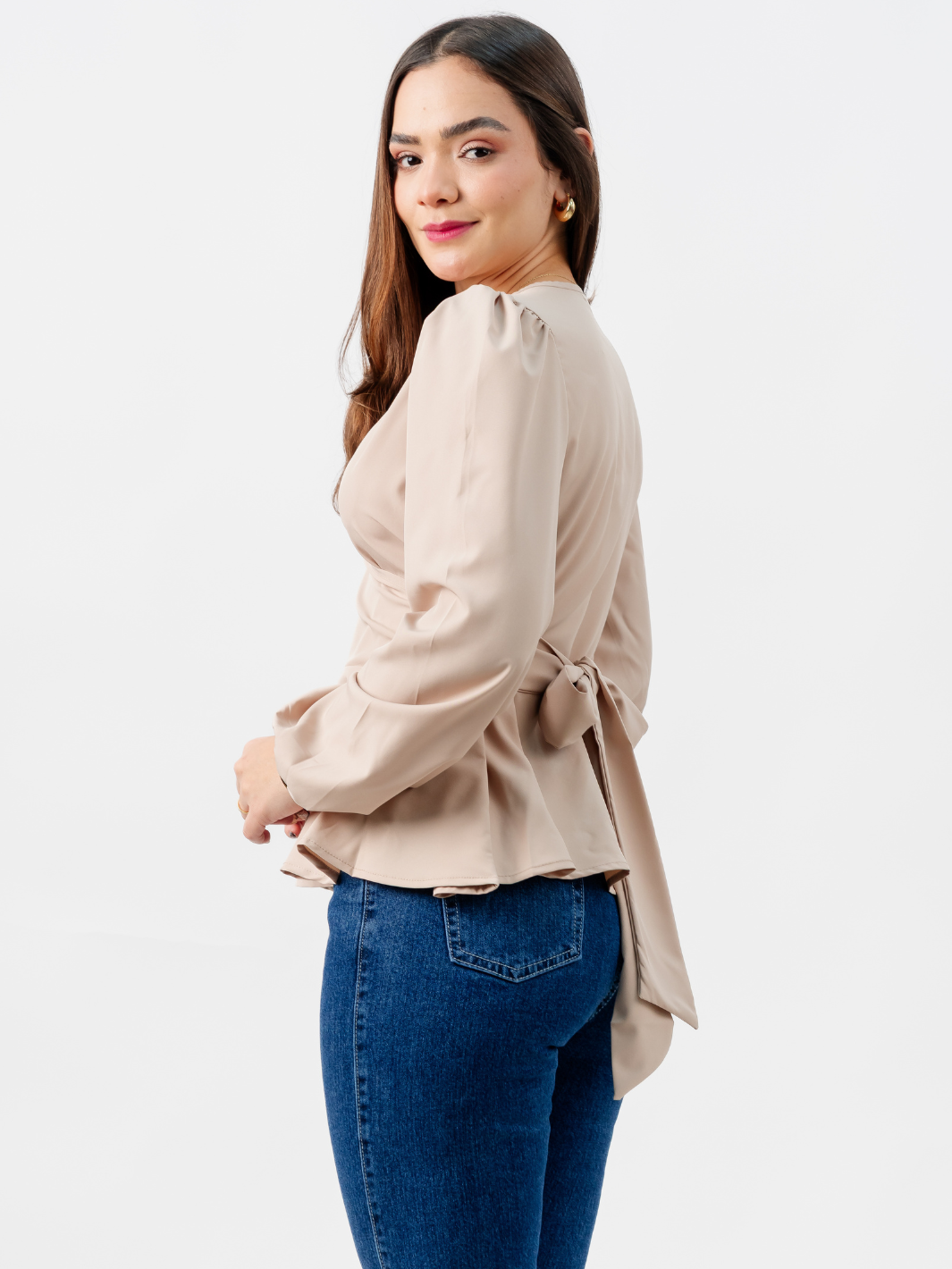 BLUSA MANGA LARGA SIENA NUDE