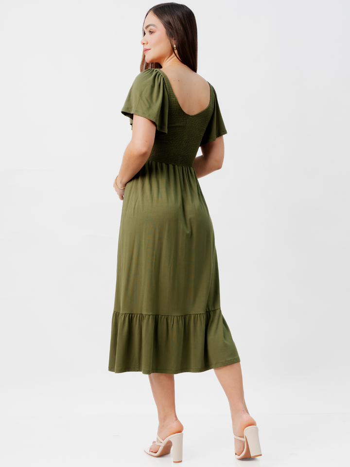 VESTIDO CASUAL DESIREE VERDE