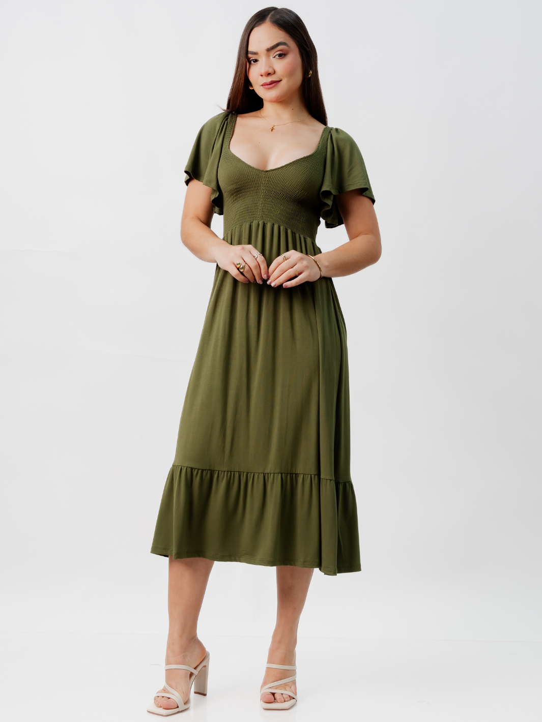 VESTIDO CASUAL DESIREE VERDE