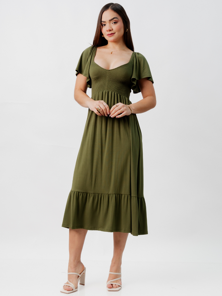 VESTIDO CASUAL DESIREE VERDE