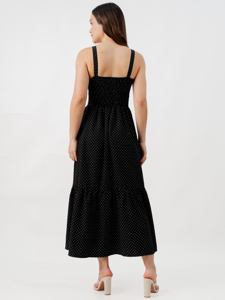 VESTIDO CASUAL LARGO EMILY NEGRO