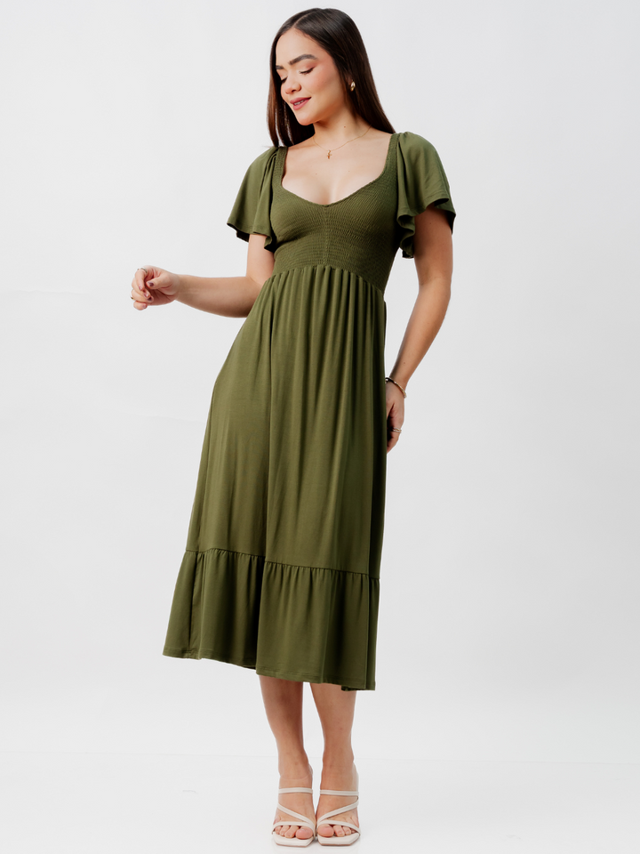 VESTIDO CASUAL DESIREE VERDE